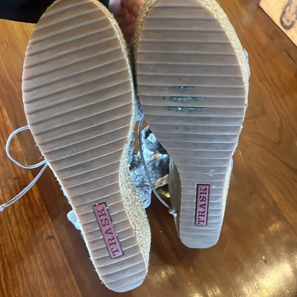 Trask wedges strappy